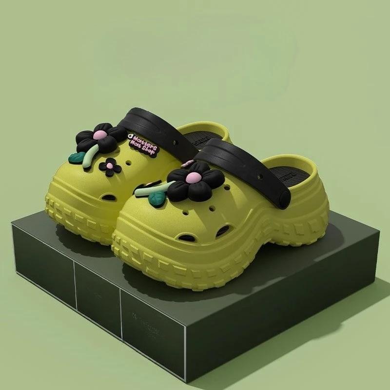 Fashion Slides Height Outside Sandals Korea Style Woman Slippers Non Slip Clappers Summer Footwear Top Designs New 39 Shoes for Women