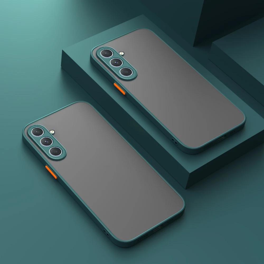 

Shockproof Matte Hard Case For Samsung Galaxy S25 S24 Ultra S23 FE S22 S21 Note 20 10 Plus S20 Edge Phone Armor Bumper Cover Galaxy S25 Edge армия зеленый