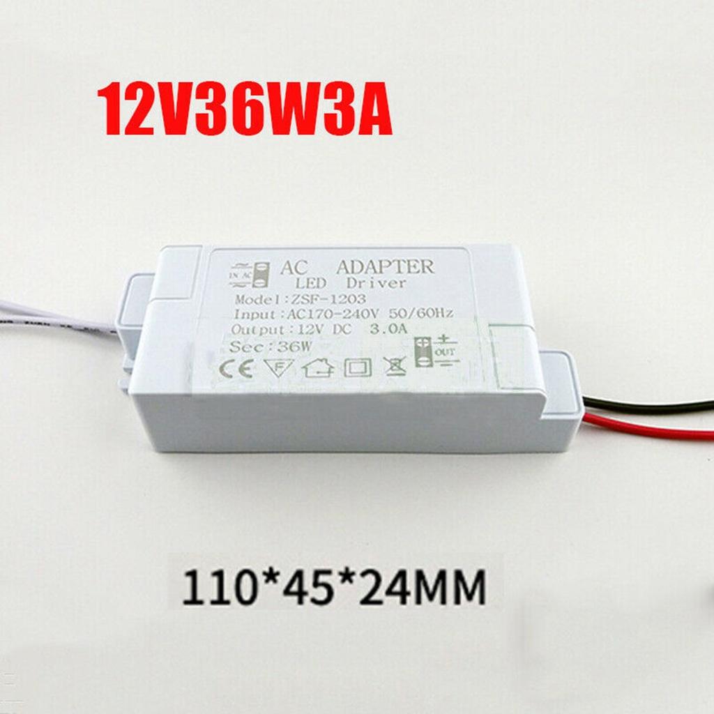 AC to DC 12V Power Supply for LED Strip Lights High Power Factor Flicker