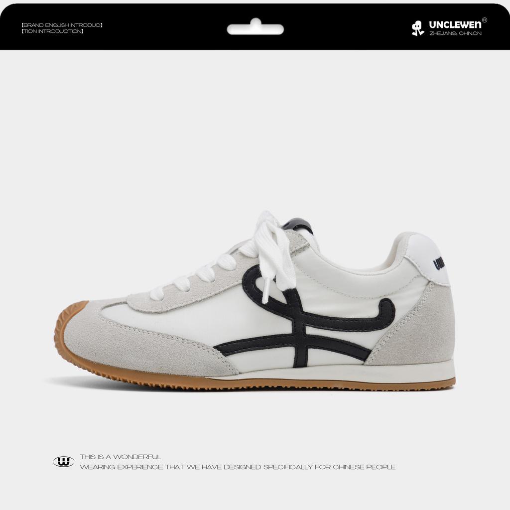 Luo thought girl~ mango head retro Forrest Gump shoes women's 2025 new soft-soled casual sports contrasting color German training shoes