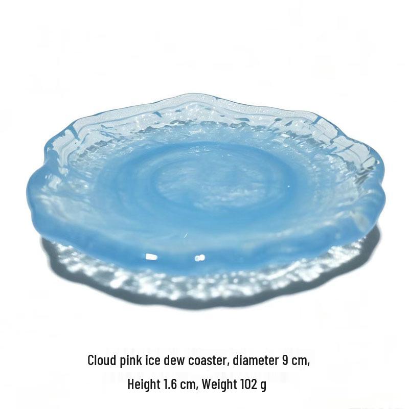 Glacier Glass Dessert & Snack Plate Set