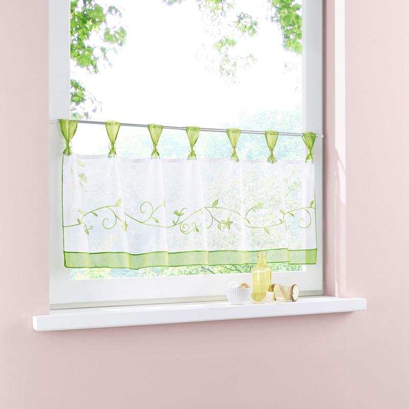 

Сэнди Пряжа Вышивка Цветок Плюс Маленький Шар Слинг Маленькая Кофейная Занавеска, Кухонная Маленькая Занавеска 30cm*90cm зелёный