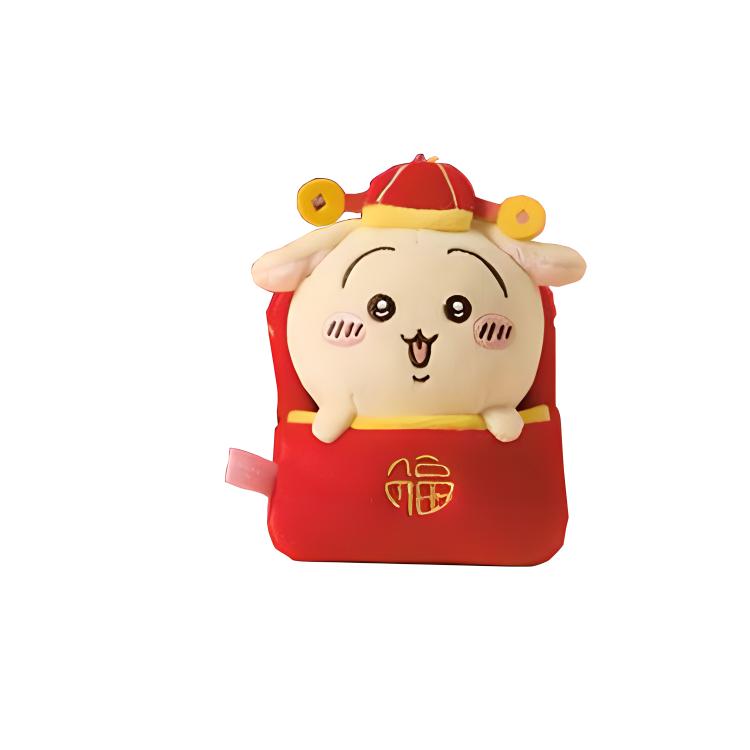 MINISO x Chiikawa Новогодняя Лимитированная Серия Куклы Усаги Плюшевый Брелок Трубы Высокая Кукла