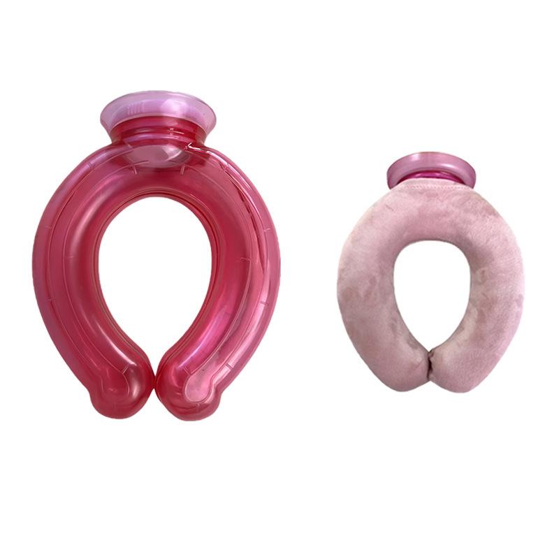 New U-Shaped Hot & Cold Compress Pillow: Neck Support & Knee Warmer with Large Caliber.