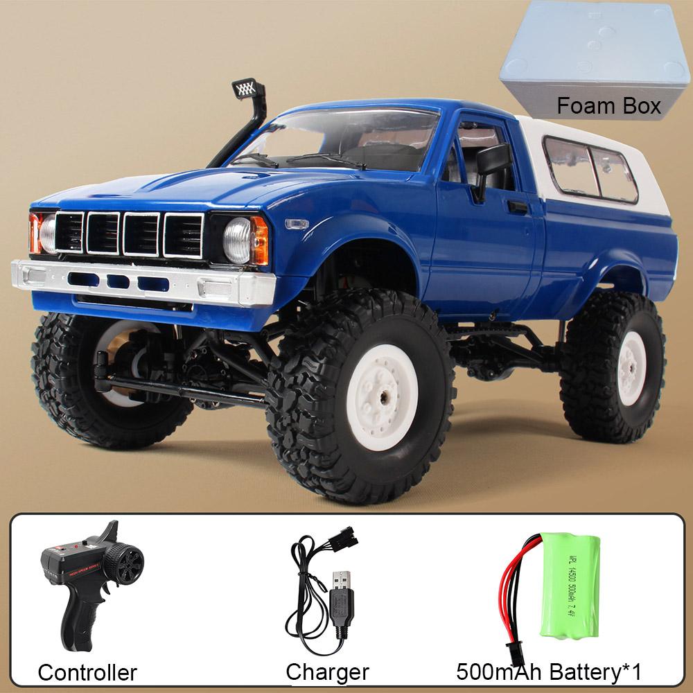 

WPL C24 1/16 4WD RC car 2.4G Full Proportional LED Lights Off-Road Pickup Truck RTR Electric RC Toy Gift for Boys Kids Adults