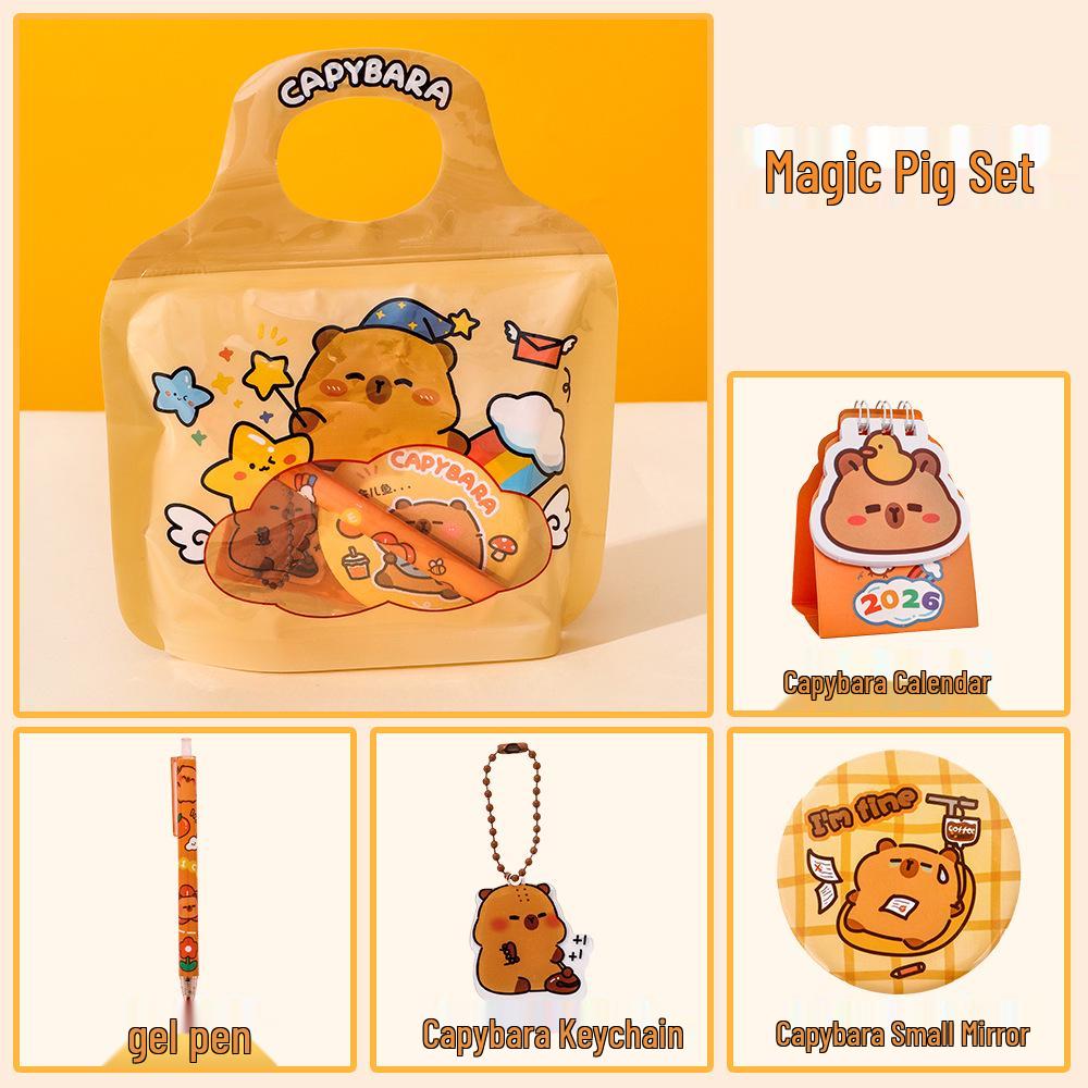 Capybara Stationery Gift Set: Cute and Educational Children s Souvenir Bag