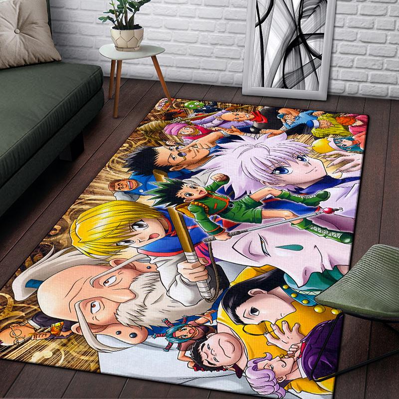 Hunter X Hunter Carpet for Living Room,Soft Flannel Rug for Bedroom ,Anti-Slip  BATHROOM Mat,  Baby Play Mat, Kitchen Mat