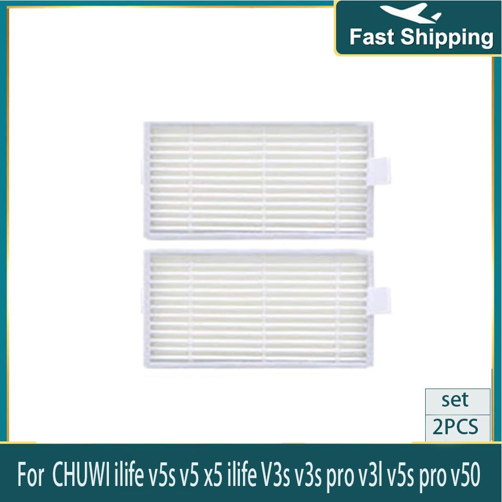 

For ilife V55 V50 V5 V5s V3 V3s V55 Pro X5 Sponge Hepa Filter Accessories Robot Vacuum Cleaner Parts Replacement Kits