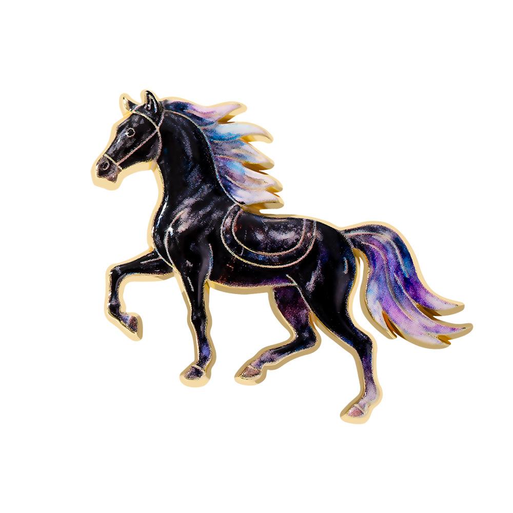 Year of the Horse New Year Brooch Cute Creative Chinese Style Spring Festival Metal Badge Gifts for Friends Event Gifts