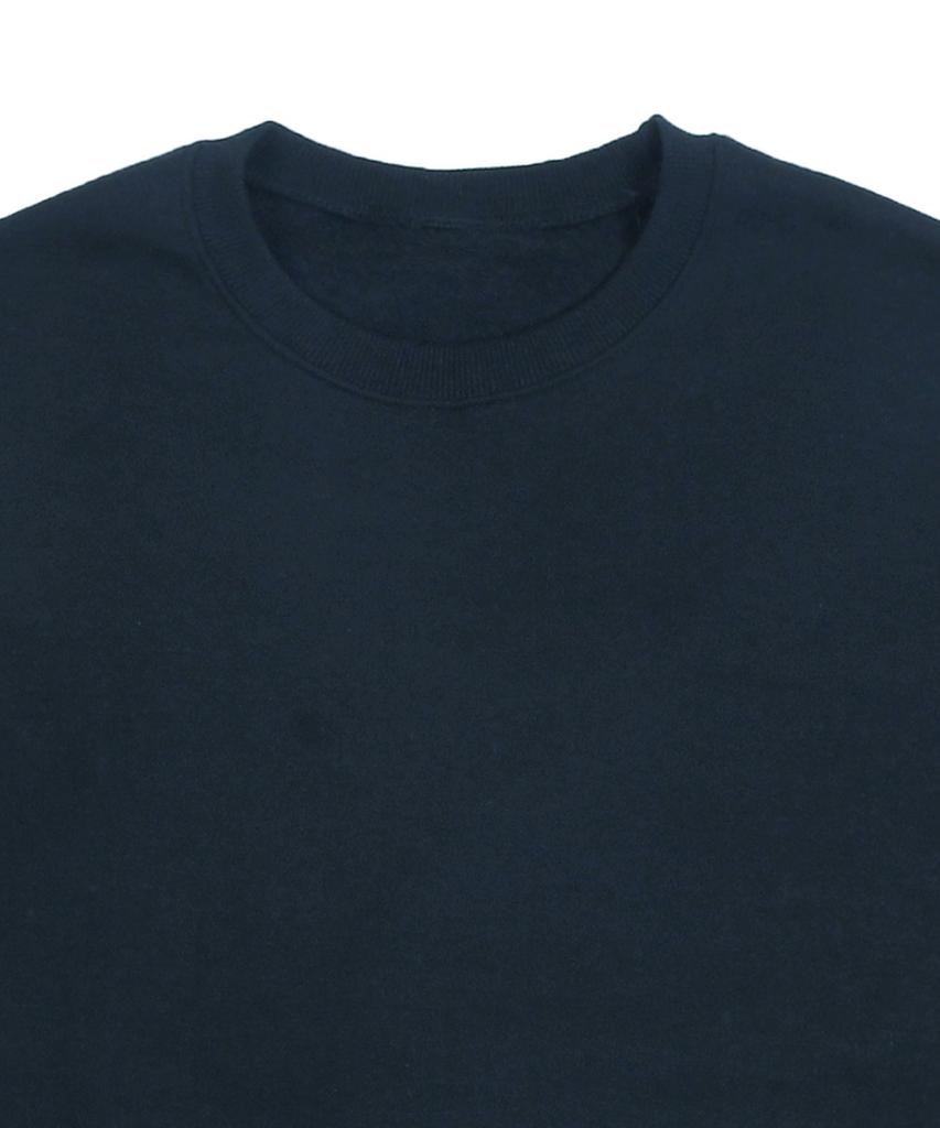 GRAVER [Unisex] Elbow Spray Smile Drawing Sweatshirt_Navy