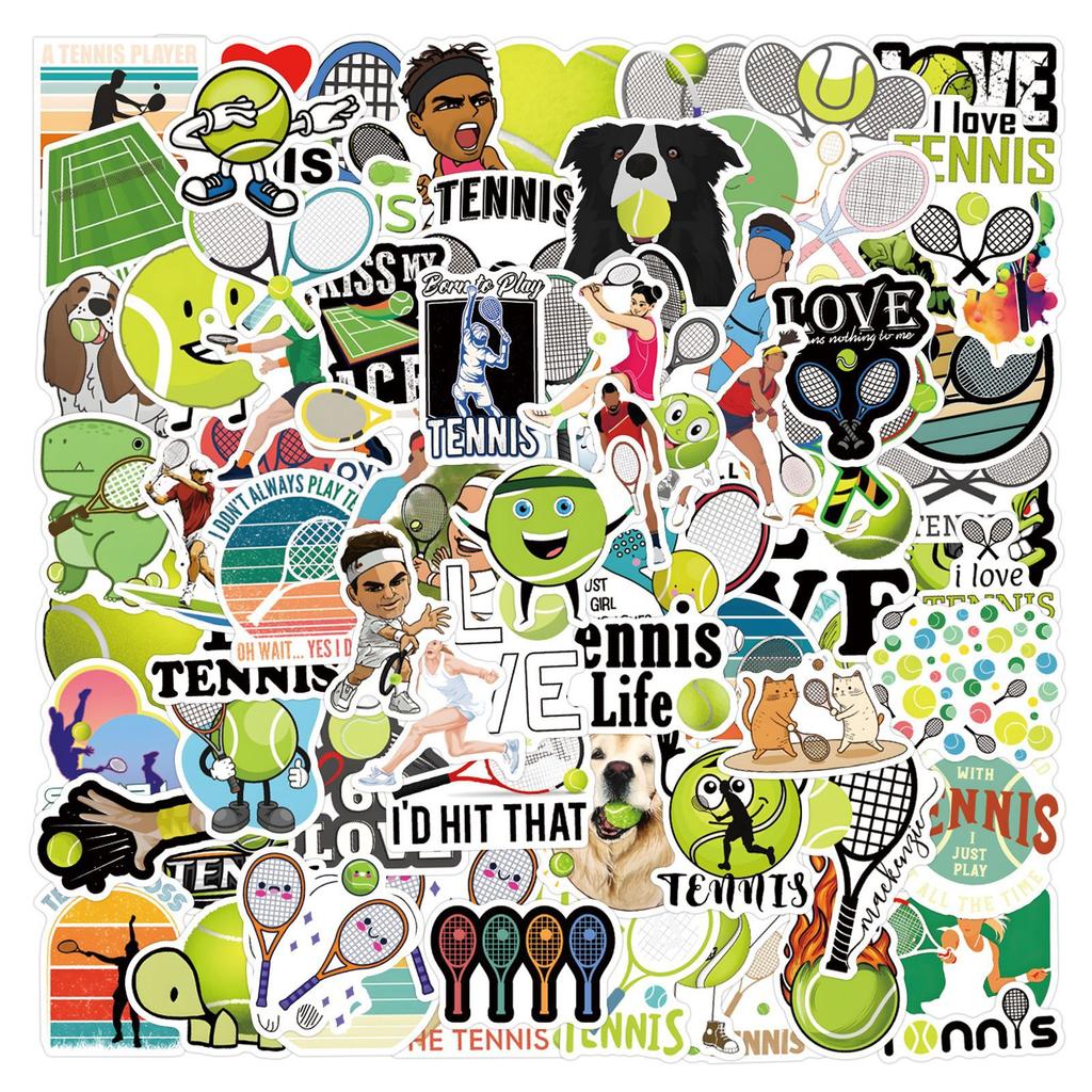 110 Neue Tennis Tennis Graffiti Aufkleber Dekorative Skateboard Koffer Aufkleber