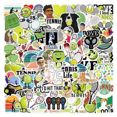 110 New Tennis Tennis Graffiti Stickers Decorative Skateboard Suitcase Stickers