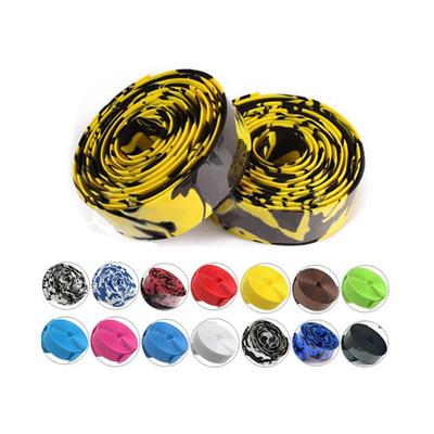 Bunte Radfahren Griff Gürtel Bike Fahrrad Kork Lenker Band Wrap + 2 Bar