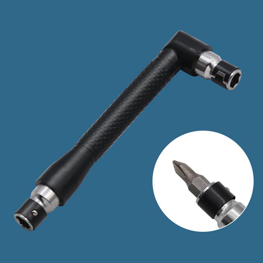 L-shaped 1/4 Hex Socket Wrench Screwdriver Bit Tool Set for Home Garage Hexagonal Screwdriver Bit Wrench with 10Pcs Bits