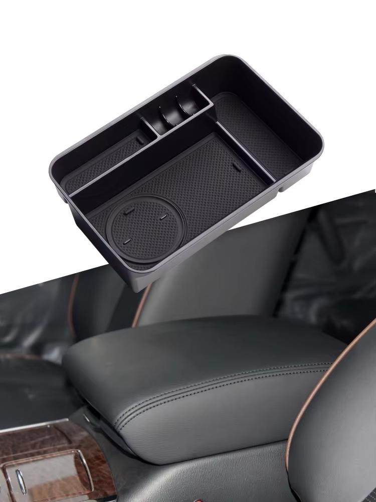 

for Nissan PATROL Y62 2010 - 2018 Center Console Armrest Storage Box Coin Stowing Organizer Tidying Car Interior Accessories