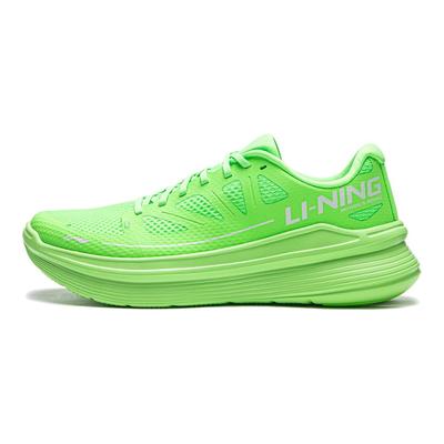 LiNing Lingyue Refreshing Comfortable Shock Absorbing Non-Slip Low-Top Running Shoes Men Sneakers Fluorescent-Green ARSU097-3
