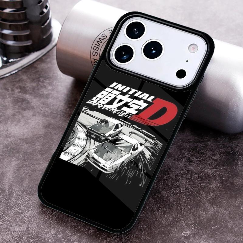 

Чехол для телефона Initial D для iPhone 17 16 15 Pro Max Air 14 13 12 11 Plus Ударопрочный чехол iPhone 14