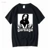 GARBAGE Shirley Unisexson Classic T Shirt Band Music Vintage Washed Designer Clothes Breathable Slightly Stretched Streetwear