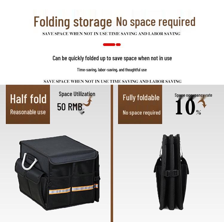 Foldable Car Trunk Organizer Box for Outdoor Use