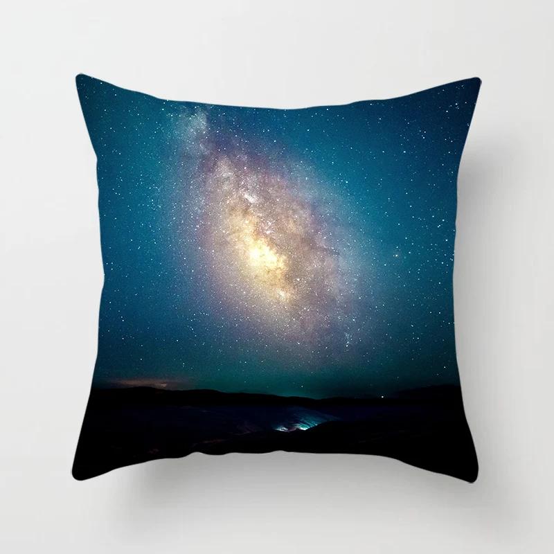Himmel Landschaft Gedruckter Kissenbezug Wohnzimmer Sofa Dekoration Bett Zuhause Kissenbezug