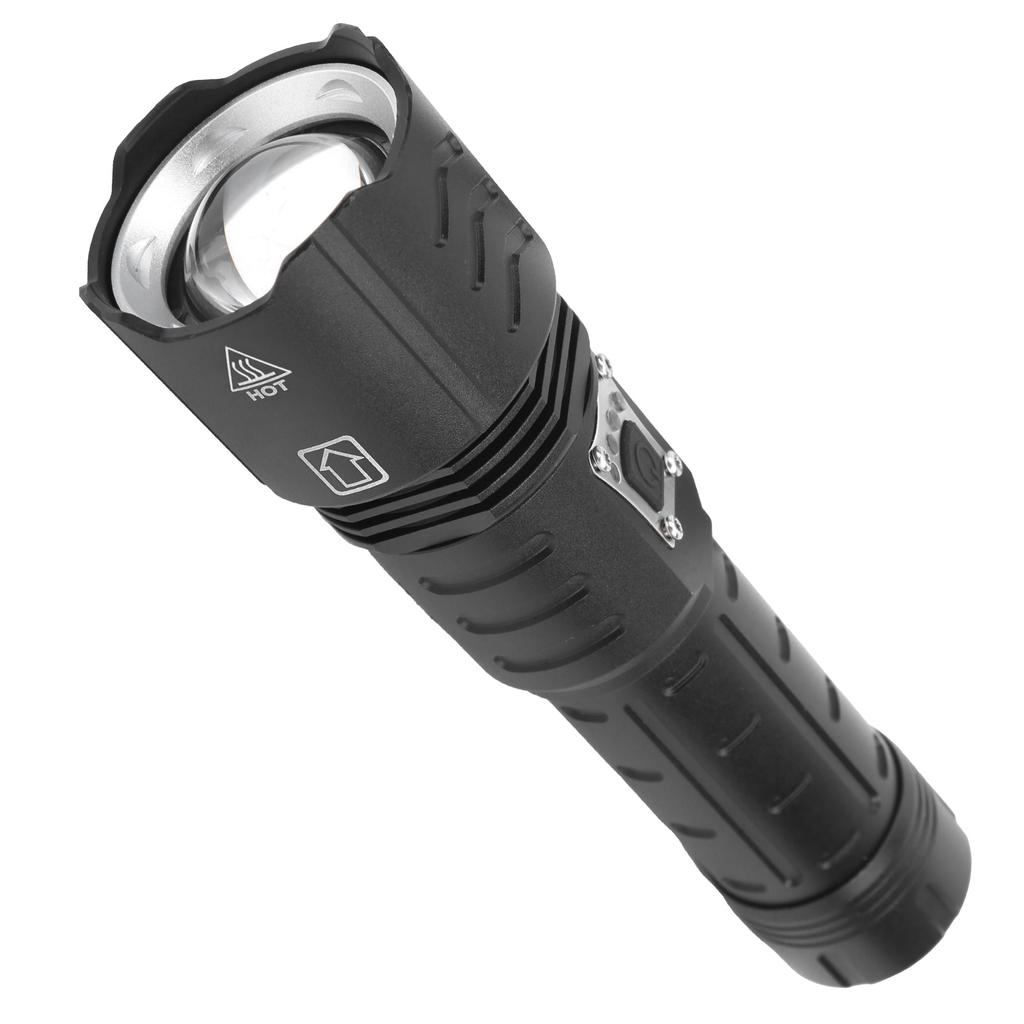 XHP90 Flashlight Zoomable Focusing USB Rechargeable TypeC Rechargeable Torch Outdoor