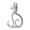 Yousheng 3D Printed Cat Figurine, Minimalist Elegant Sitting Cat Sculpture, Modern Animal Ornament for Home Office Desk Shelf Decor