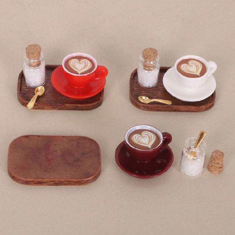 Miniature English Coffee Cup Party Accessories Alloy Coffee Cup Set Pretend Play Detail Dollhouses Decors 3 Set