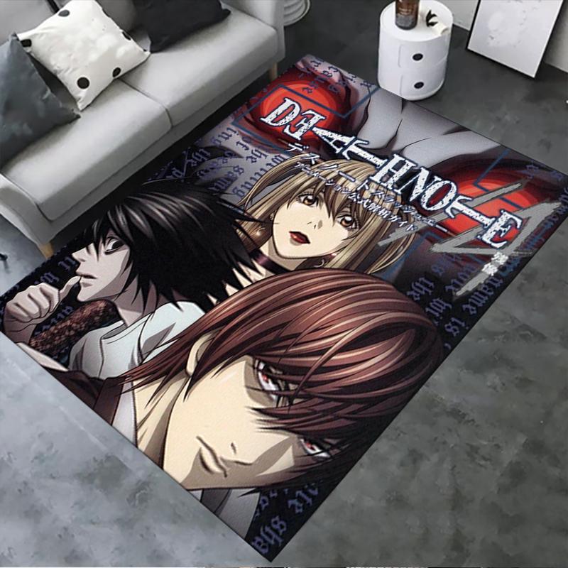 2025 New Death Note Carpet Rug for Living Room Bedroom Home Sofa Decoration,Kids play Non-slip Floor Mat21