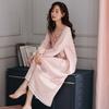 Nightgown Women'S Spring And Autumn Pure Cotton Long-Sleeved Court Style Long Knee Loungewear Autumn Cotton Princess Style Loungewear