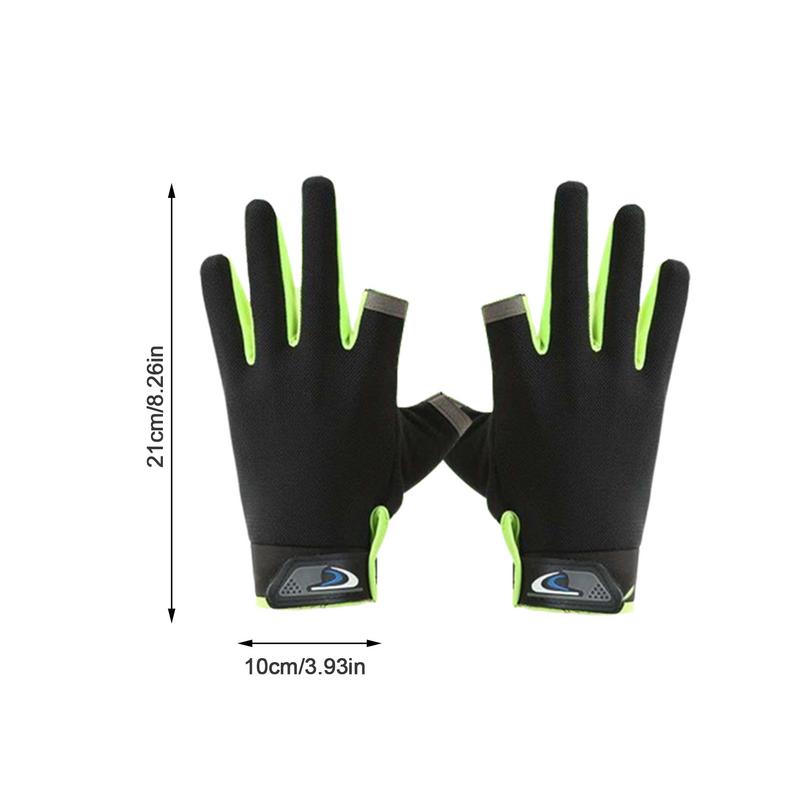 UV-Schutzhandschuhe, atmungsaktiv, elastisch, Sonnenschutzhandschuhe, rutschfester Griff, komfortables Angelzubehör, Sonnenhandschuhe aus Netzgewebe für