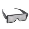 Dynamic LED Glowing Glasses USB Rechargeable Light Up Glasses White Light with Flashing Neon 11 Patterns