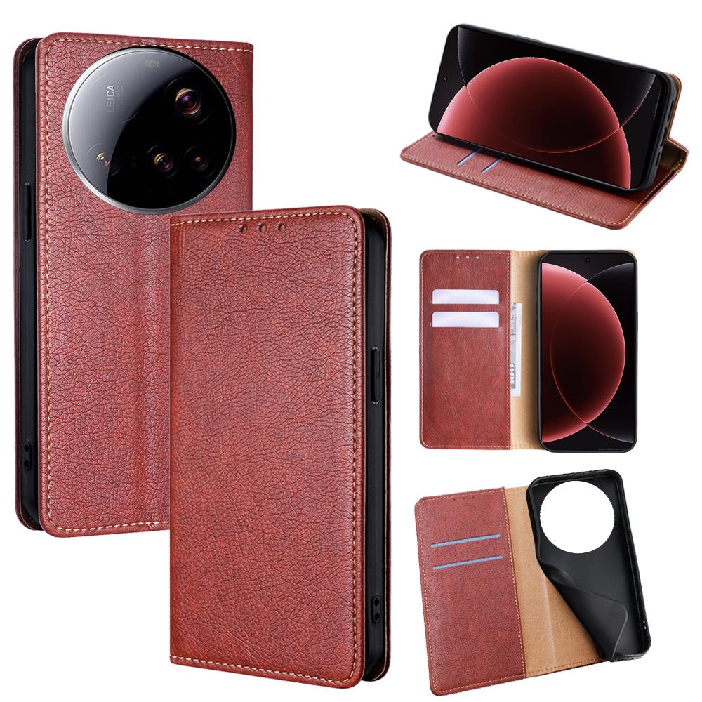 For Xiaomi 15 Ultra Case Wallet PU Leather Magnetic Auto-Absorbed Phone Cover