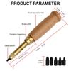 1 Set DIY Leather Hole Punch With 6 Replaceable Tip Sizes 1.5/2/2.5/3/3.5/4mm Holing Tool Kit For DIY Wallet Watch Strap Belts