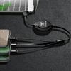 Car Accessories 3 In 1 Micro Cable Multi Charger For Toyota Corolla Yaris Chr Auris RAV4 Land Cruiser Camry Highlander
