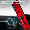 For Motorola Moto G22 Case Slide Window Lens Protect Armor Shockproof Phone Case for Moto G22 G 22 Motog22 4G Ring Stand Cover