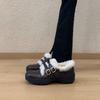 Women's Lightweight Comfortable Thick Sole Anti-cold Warm Padded Snow Boots Non-slip Wear-resistant Outdoor Sports Leather Shoes