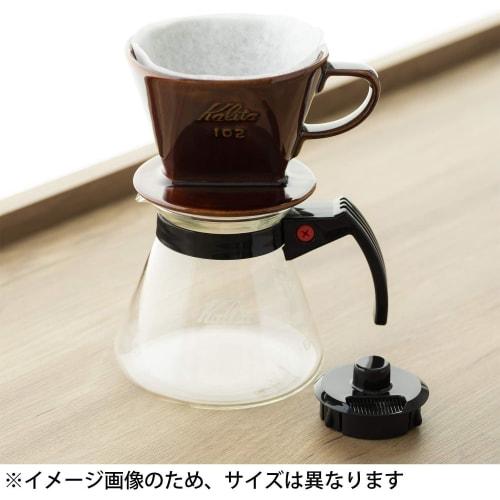 Kalita 800 Server N, an easy-pour coffee server for 4-7 people, made of heat-resistant glass and suitable for insulated coffee makers (103), 800ml cap