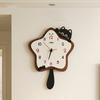 Minimalist Cat Wall Watch Xenomorph Bedrooms Cute Wooden Wall Watch Aesthetic Interior Relogio De Parede Ornaments Home Decor