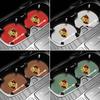 2PC Luxury Car Coaster Water Bottle Cup Holder Mat Anti-slip Pad For Porsche Cayenne Panamera Macan 911 718 918 Taycan Boxster