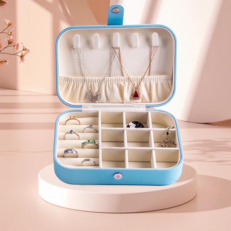 Portable Jewelry Box European Princess Travel Korean Hand Jewelry Jewelry Bag Earrings Ring Small Storage Box