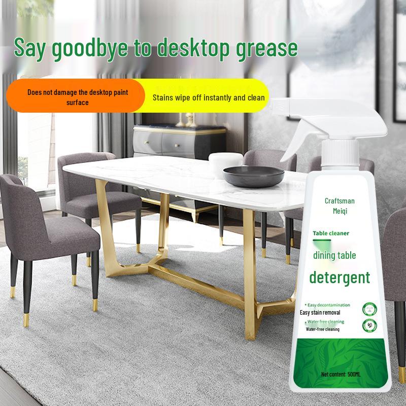 Jiangmei Qiqi Tableware Cleaner: Gentle Tabletop Oil Stain Remover for Wood and Glass.