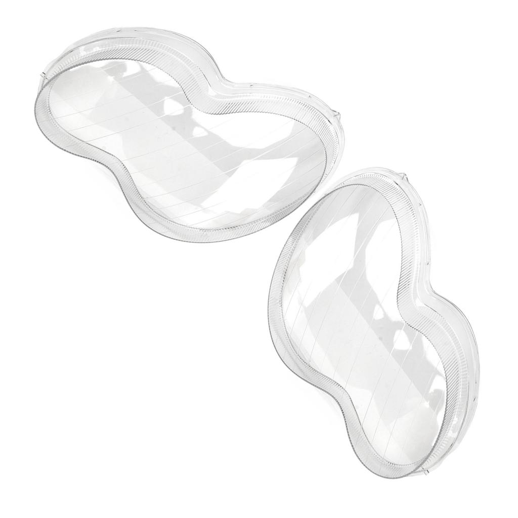 1Pair Headlamp Lens Cover Transparent High Visibility Left Right Front Headlight Lens Cover