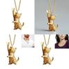 Butterfly Cat Charm Necklace Alloy Snake Chain For Daily Wear And Casual Style