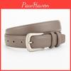 Retro Art Style Cowhide Leather Belt For Women And Men With Durable Pin Buckle For Casual Wear
