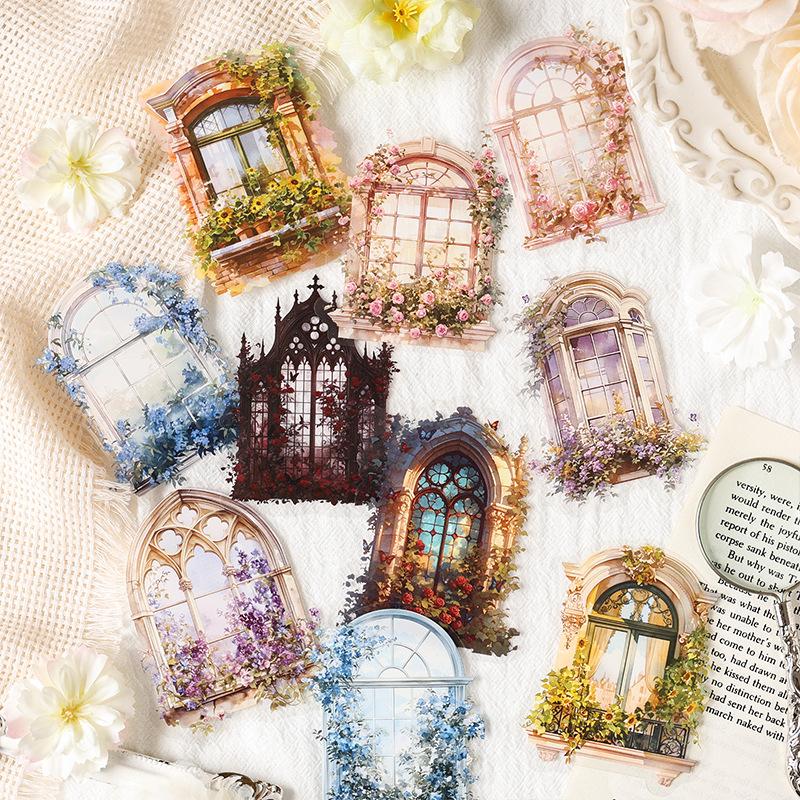 15pcs Kawaii Stationery Stickers The Phantom of The Dark Diary Planner Junk Journal Decorative Scrapbooking Craft Stickers