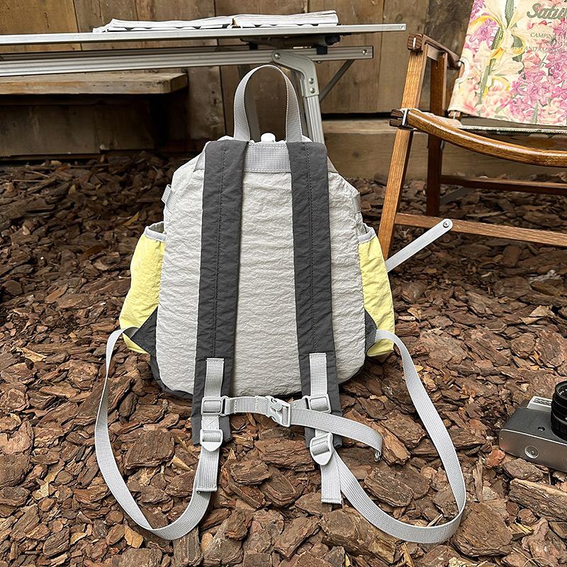 Schoolbag Mountain Ins New High-value Retro Fresh Contrasting Backpack Couple Lightweight Mountaineering Large-capacity Backpack