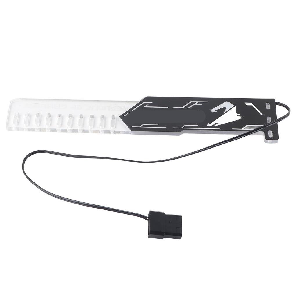RGB Graphics Card Support Bracket Acrylic GPU Holder Stand Large 4PIN for Desktop Computer25cm