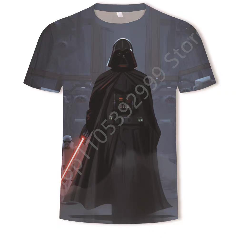 T-shirt da Uomo a Maniche Corte 3D Asciugatura Rapida Star Wars 50° Anniversario T-shirt Genitore-Figlio per Adulti e Bambini