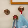 Charming Mushroom Wooden Hook: Stylish, No-Punch Wall-Mounted Clothes & Hat Holder