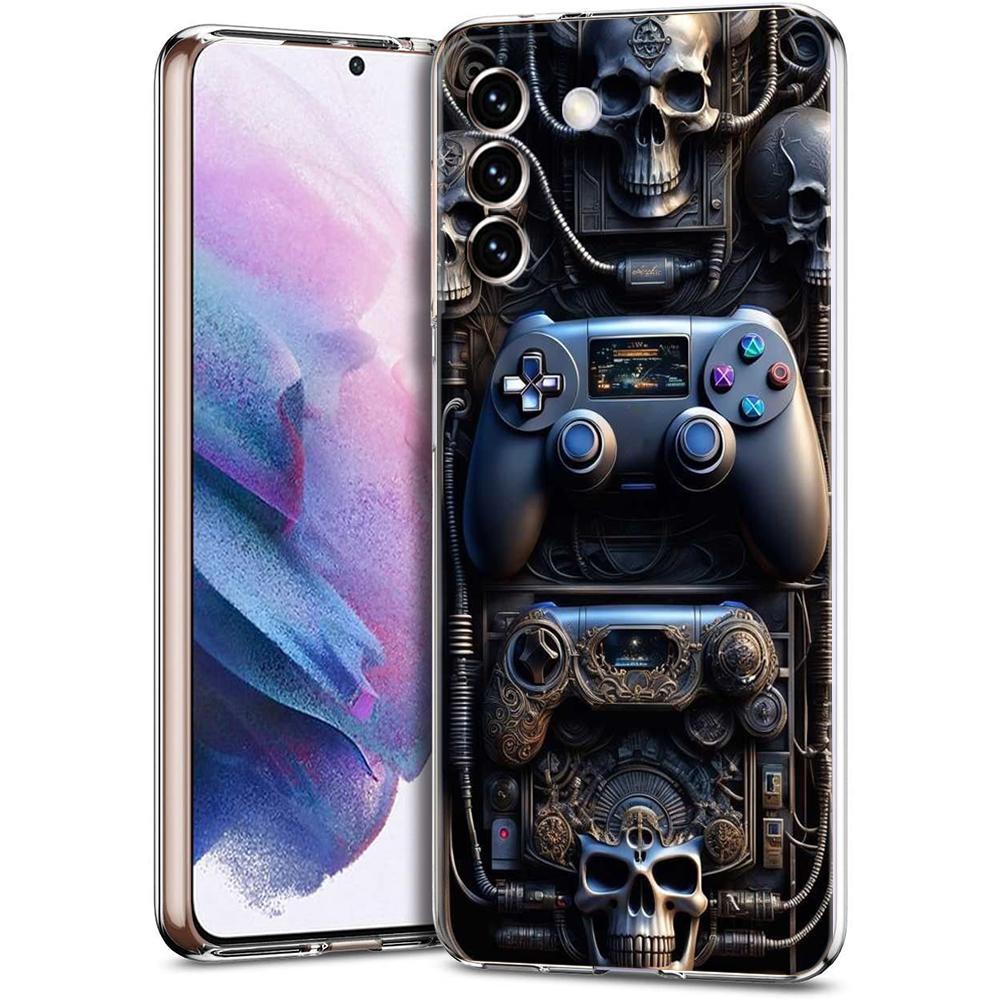 Game Controller Graphic Transparent Cover for Samsung Galaxy S24 S23 S22 S20 S21 FE Ultra S24 S23 S10 S10E S9 Plus 5G Phone Case